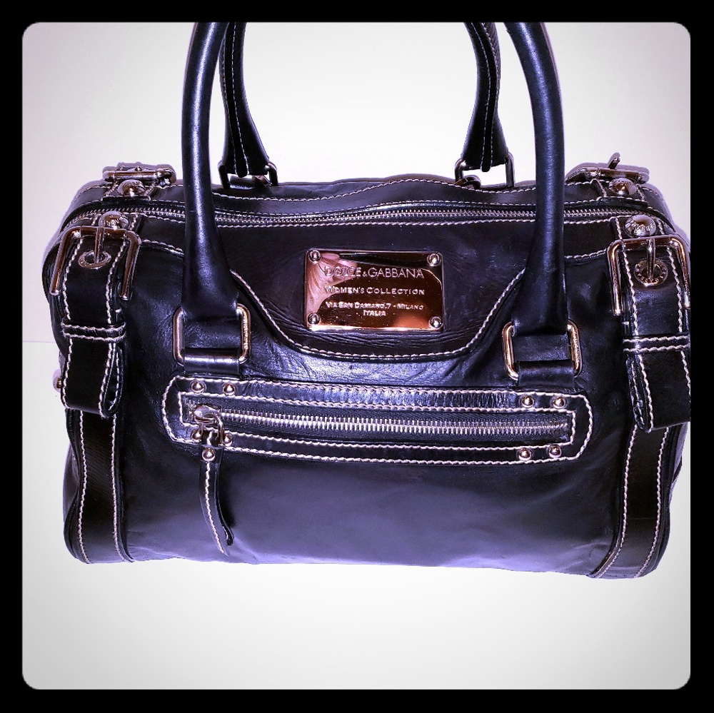 Rare Dolce & Gabbana Leather Miss Easy Way Boston